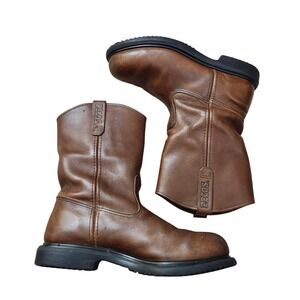 Red Wing Pecos 2231 Mens Brown Leather Steel Toe Pull On Work Boots Size 10 E3